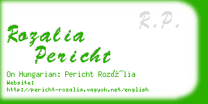 rozalia pericht business card